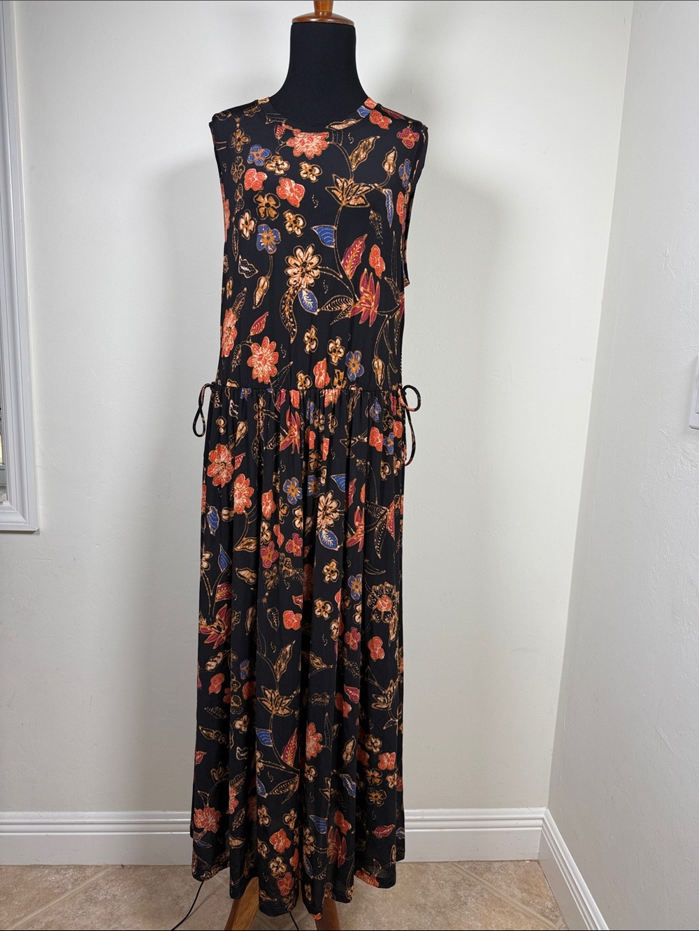 ULLA JOHNSON Cleo Odessauu Sleeveless Floral Dress L - Picture 2 of 10